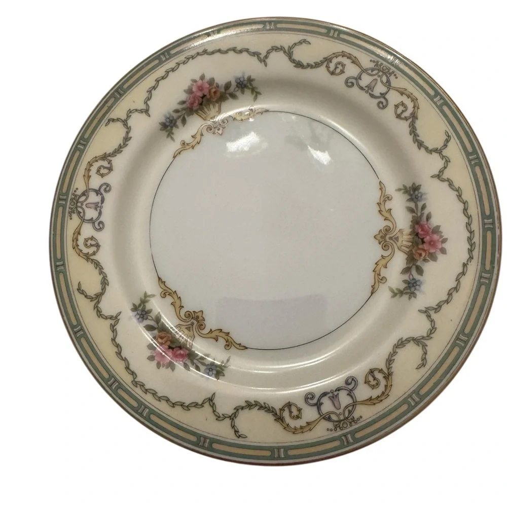 VINTAGE NORITAKE CHINA JAPAN SMARTNIS BREAD & BUTTER PLATES CA 1931 6 3/8